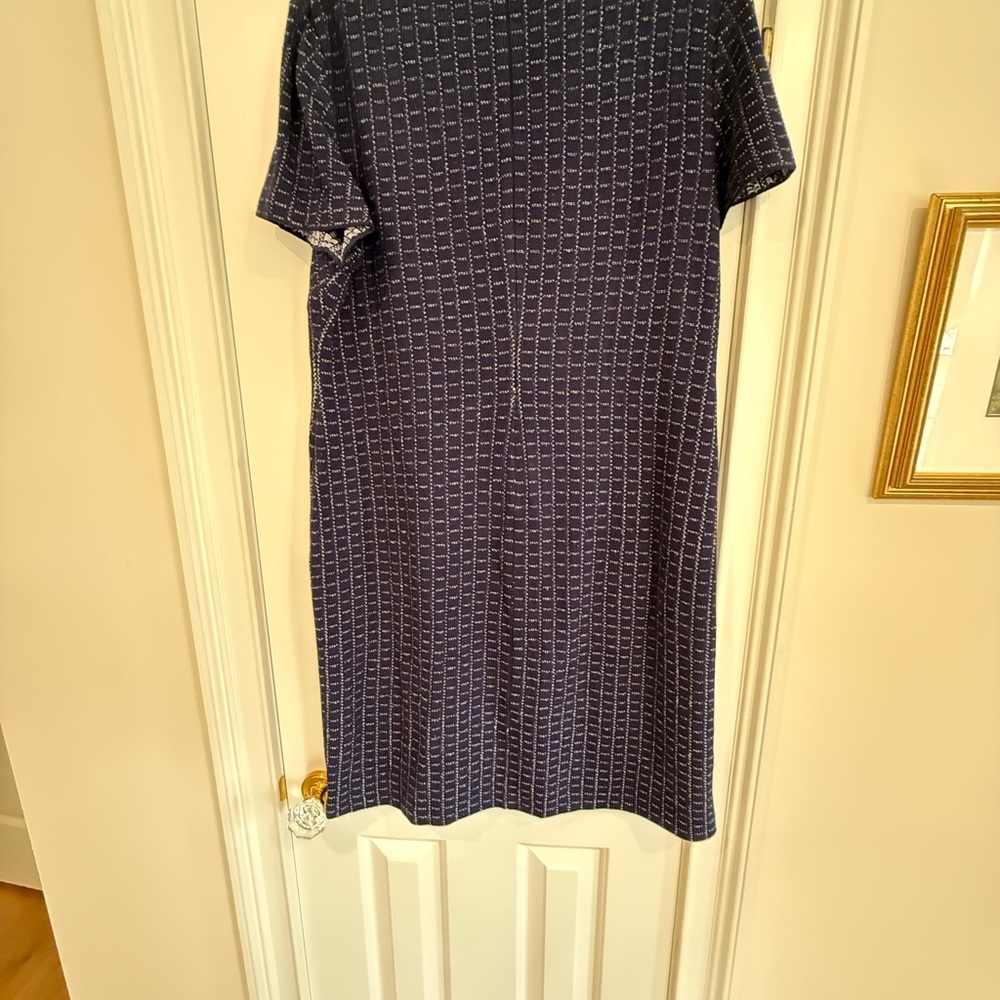 St. John Navy Geometric Dress Suit - Picture 3 of 5